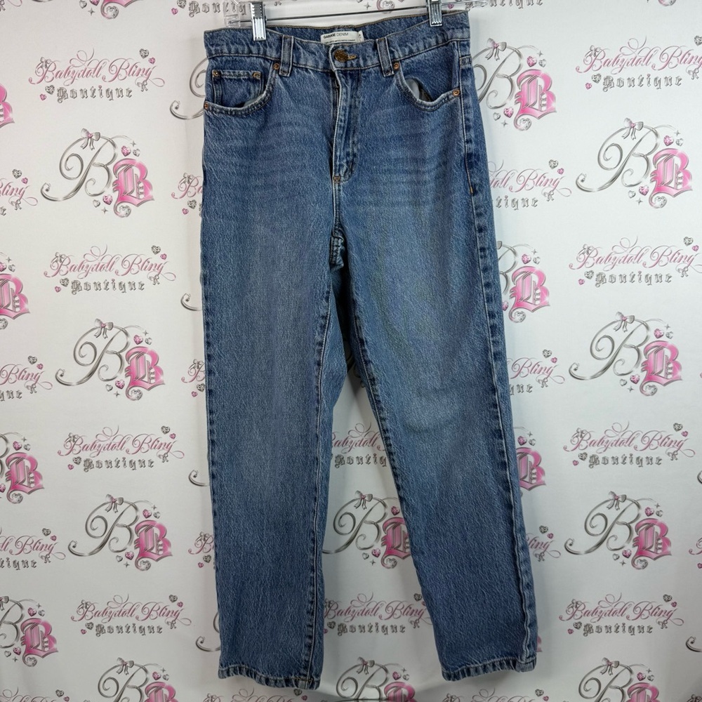 Garage jeans denim blue pockets Classic High-Rise Women's Blue Jeans